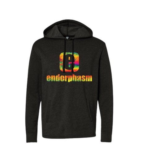 Endorphasm Splash Logo. Malibu Welt Pocket Hoodie.