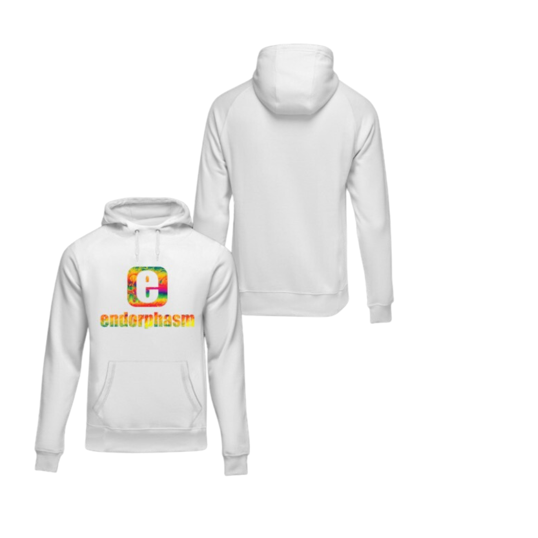 White Endorphasm Splash Hoodie