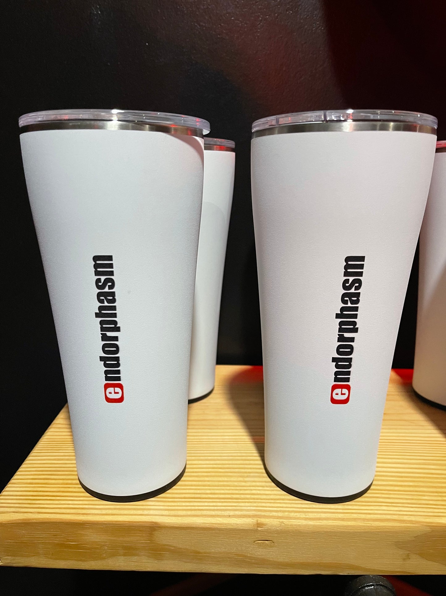 endorphasm matte white SWIG tumbler